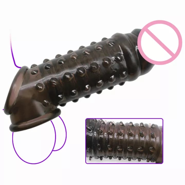Soft Silicone Penis Extender Condom Cock Sleeve Ring Delayed Ejaculation On Penis Reusable Sex Enlargement Sex Toys For Men